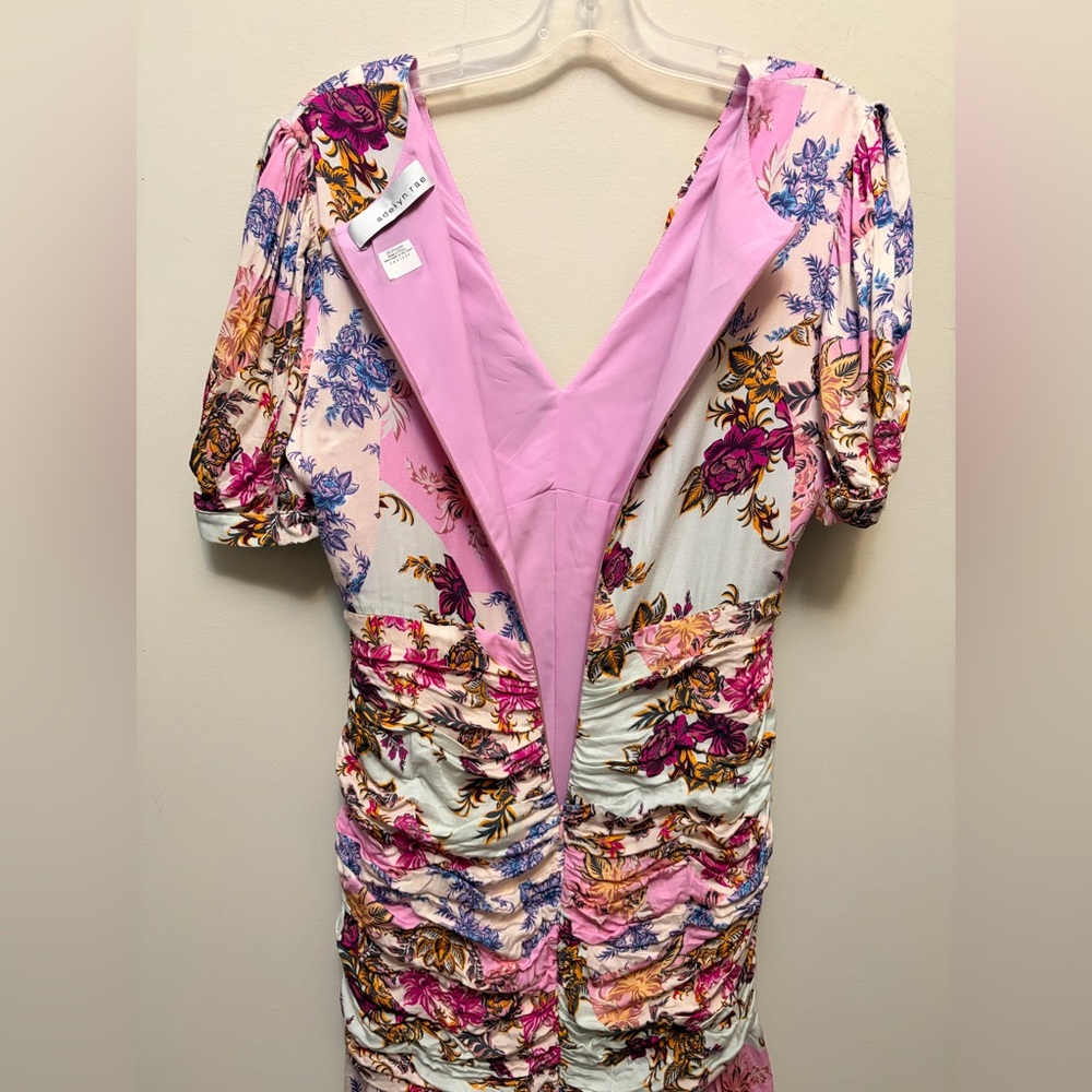 ADELYN RAE Spring Above Rouched Floral Mini Dress - Picture 8 of 9